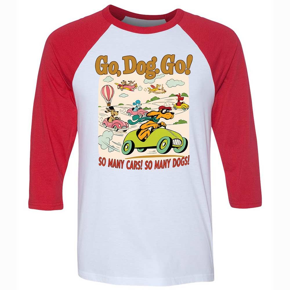 Unisex 3/4 Baseball Tee - FQ62GGSD - White/Red - 9