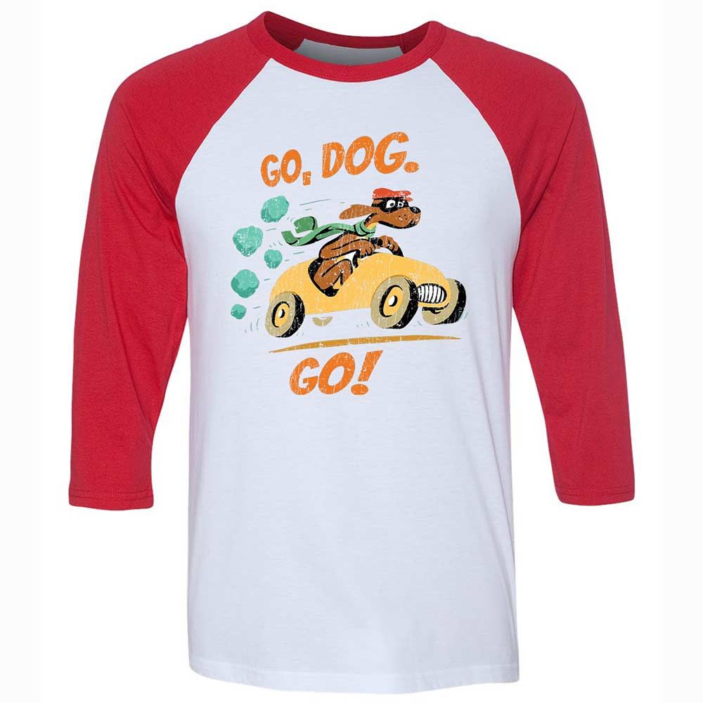 Unisex 3/4 Baseball Tee - YDWBASAX - White/Red - 9