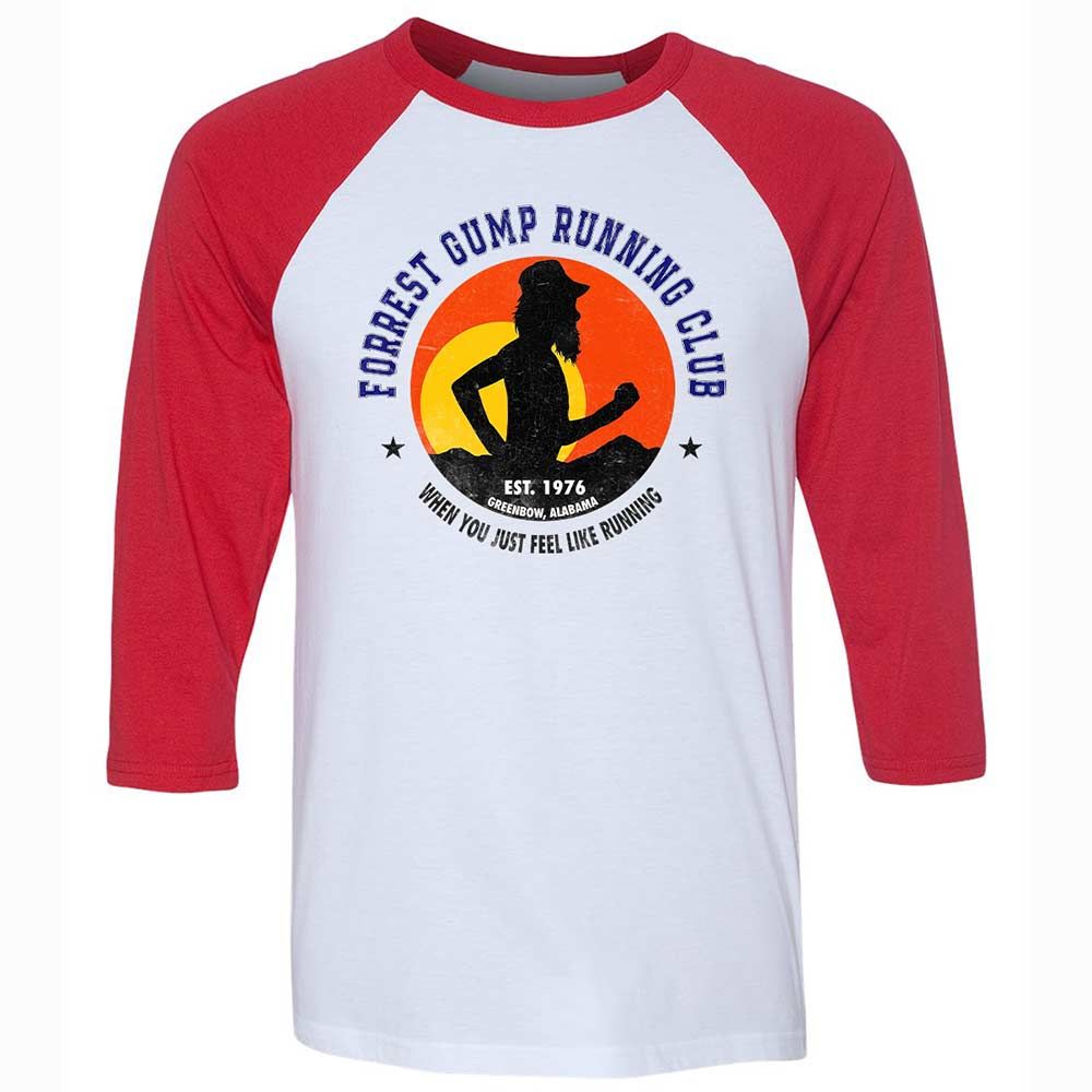 Unisex 3/4 Baseball Tee - CY6YQM13 - White/Red - 9