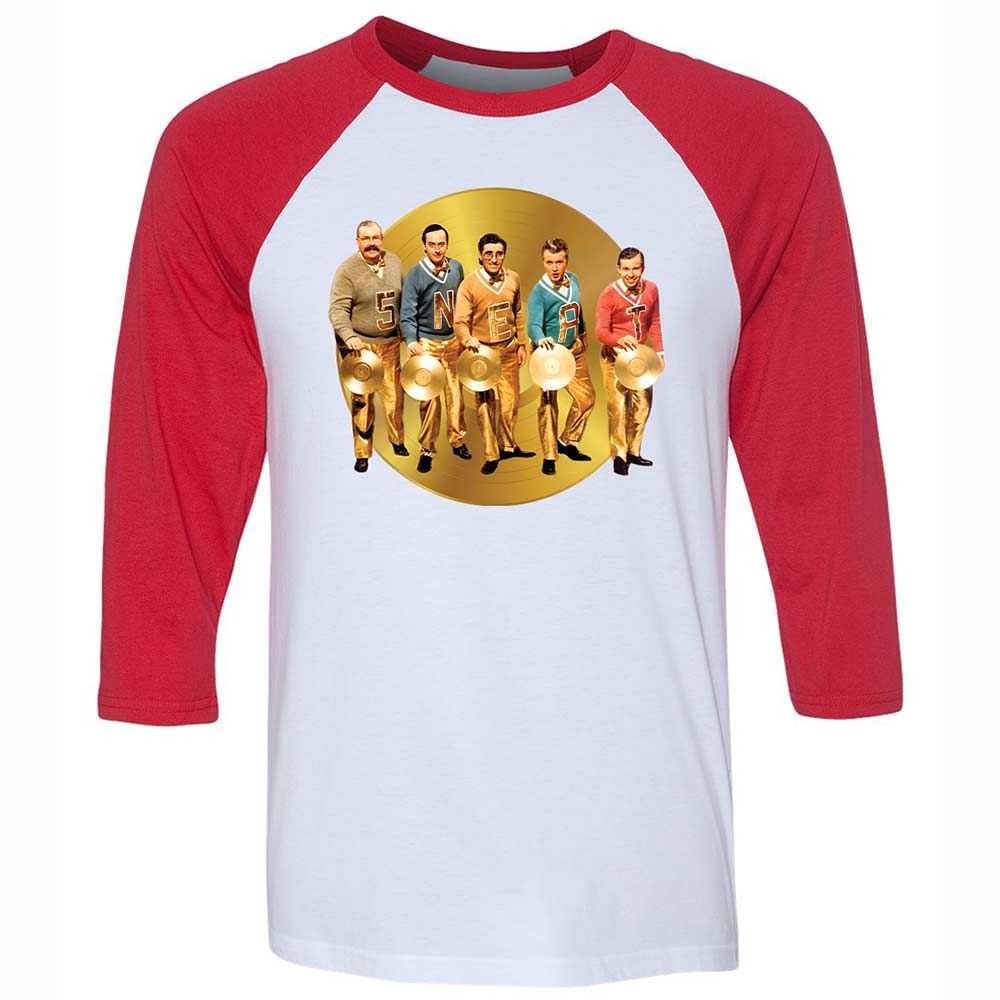 Unisex 3/4 Baseball Tee - S8DXGHAB - White/Red - 9