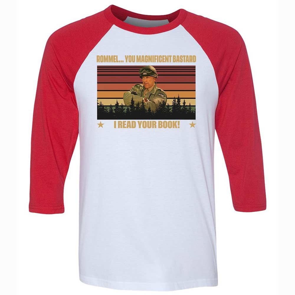 Unisex 3/4 Baseball Tee - DCQU4MKF - White/Red - 9