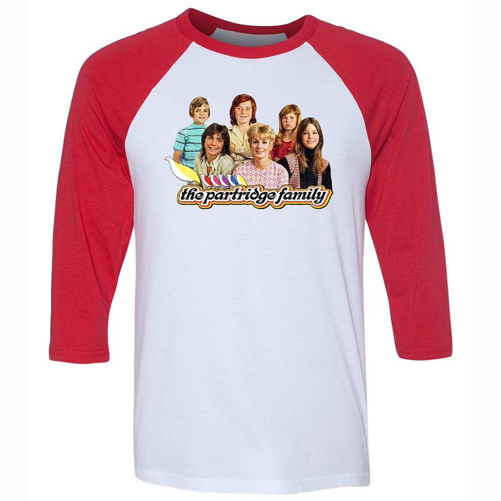 Unisex 3/4 Baseball Tee - CKJ618EC - White/Red - 9