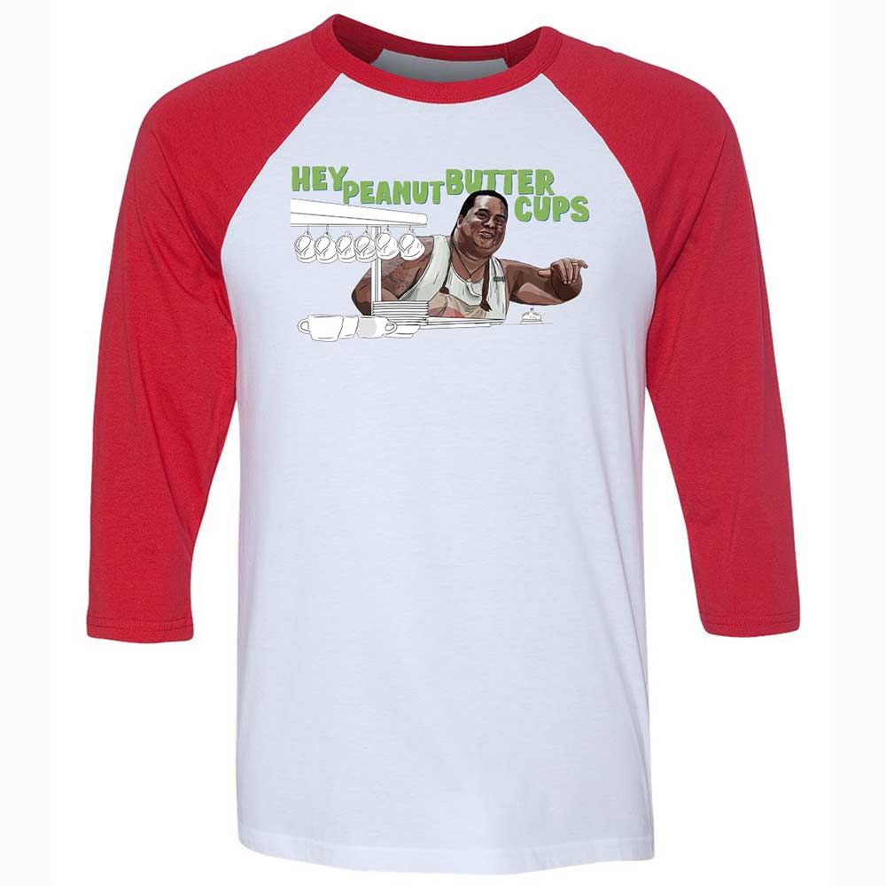 Unisex 3/4 Baseball Tee - AKSHMHD9 - White/Red - 9