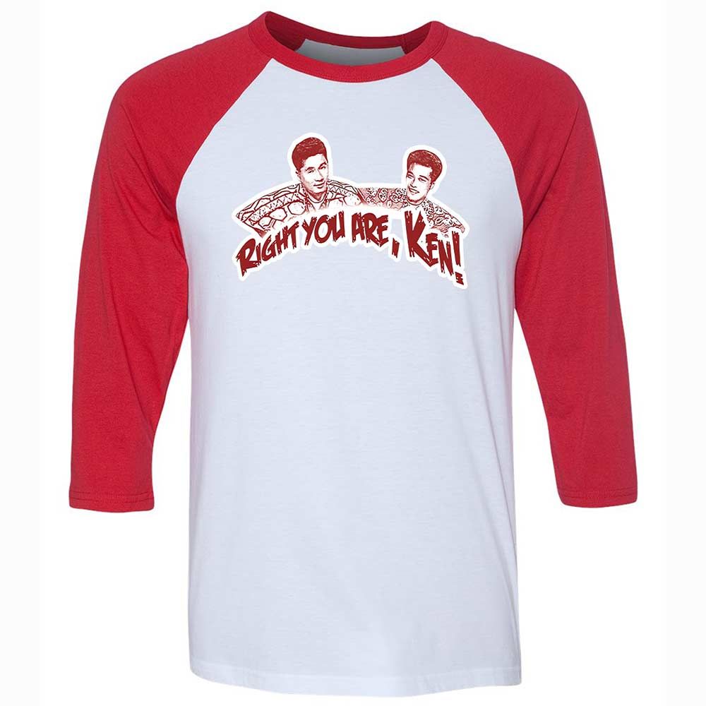 Unisex 3/4 Baseball Tee - Y2GX1EXS - White/Red - 9