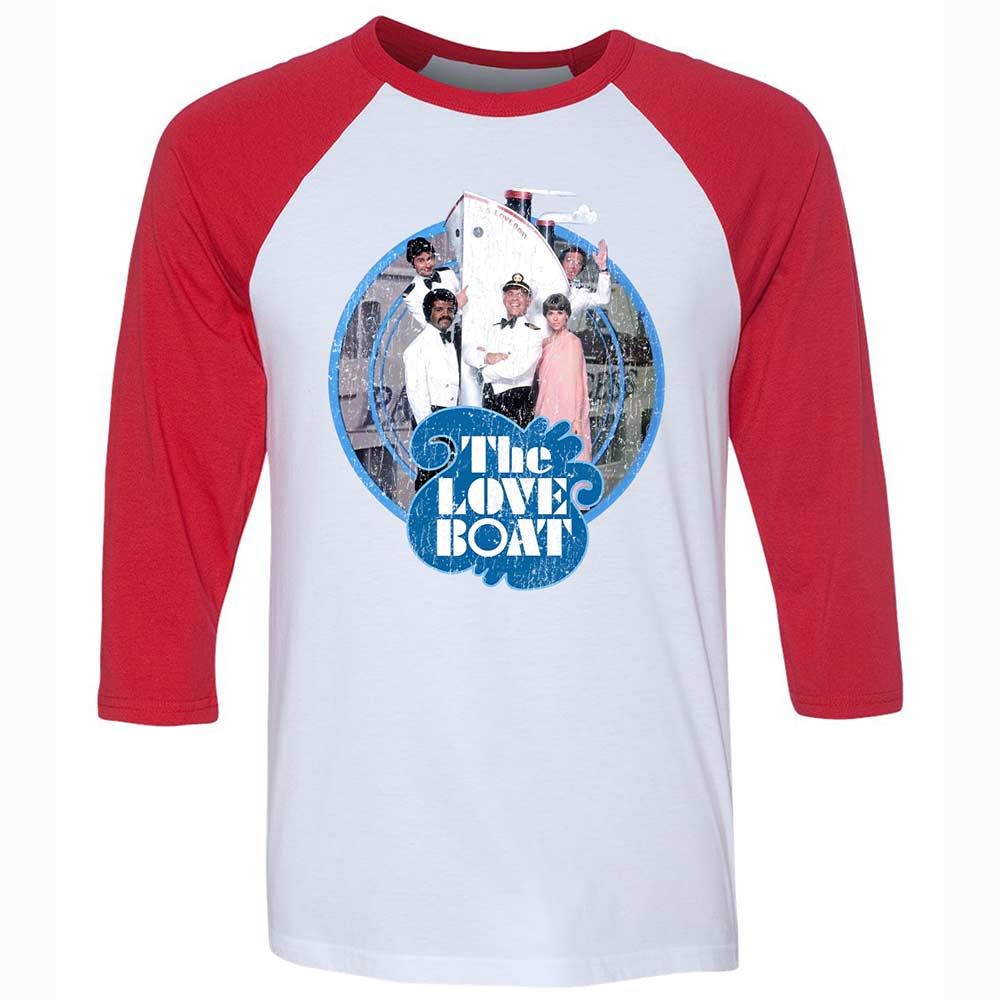 Unisex 3/4 Baseball Tee - 5G2VY8KX - White/Red - 9