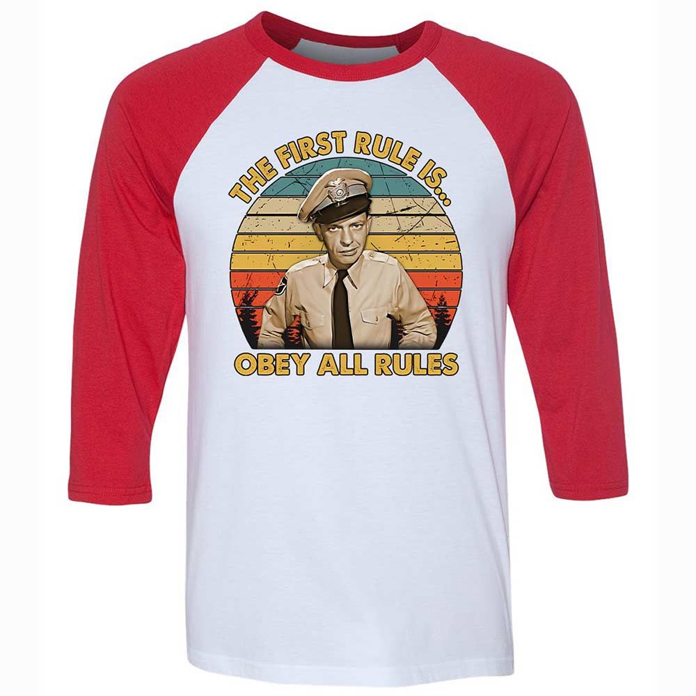 Unisex 3/4 Baseball Tee - 2W4NTQK9 - White/Red - 9