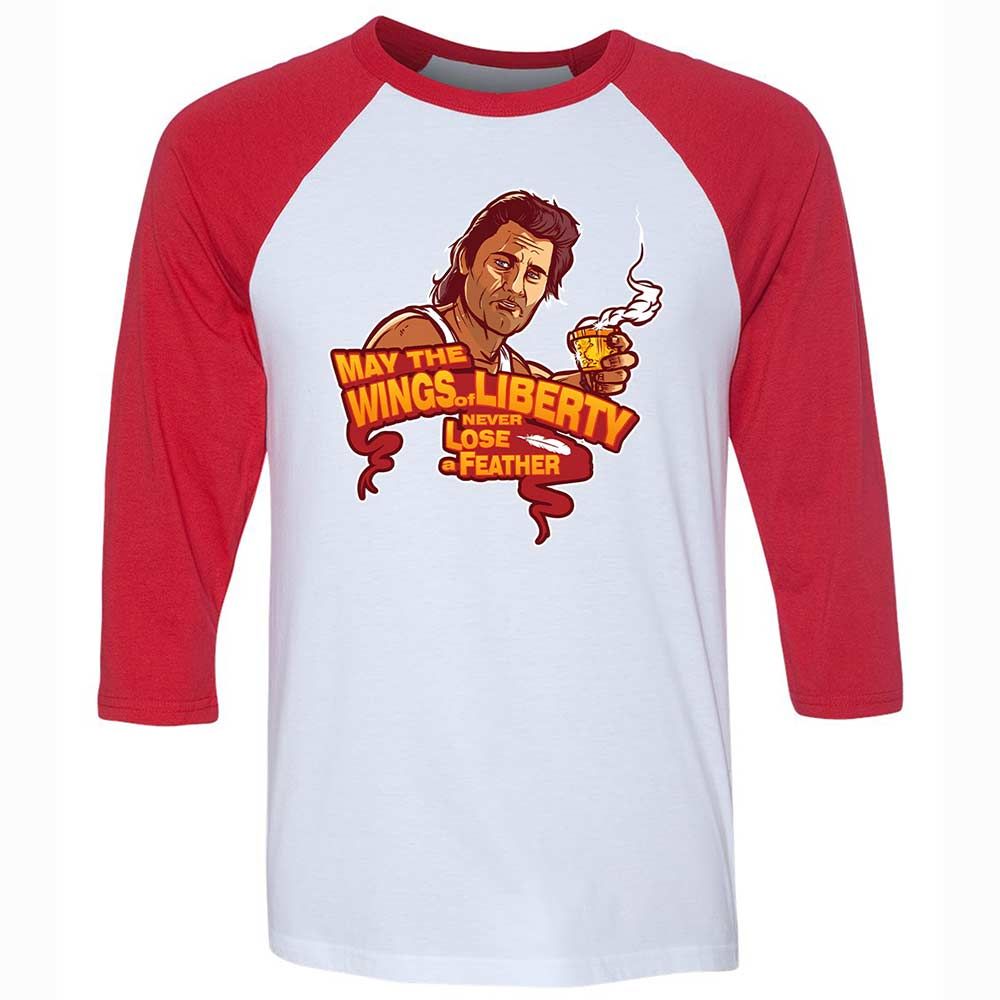 Unisex 3/4 Baseball Tee - 4RSG749E - White/Red - 9