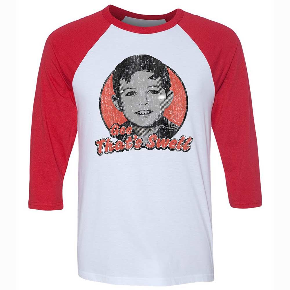 Unisex 3/4 Baseball Tee - GR6WSXSQ - White/Red - 9