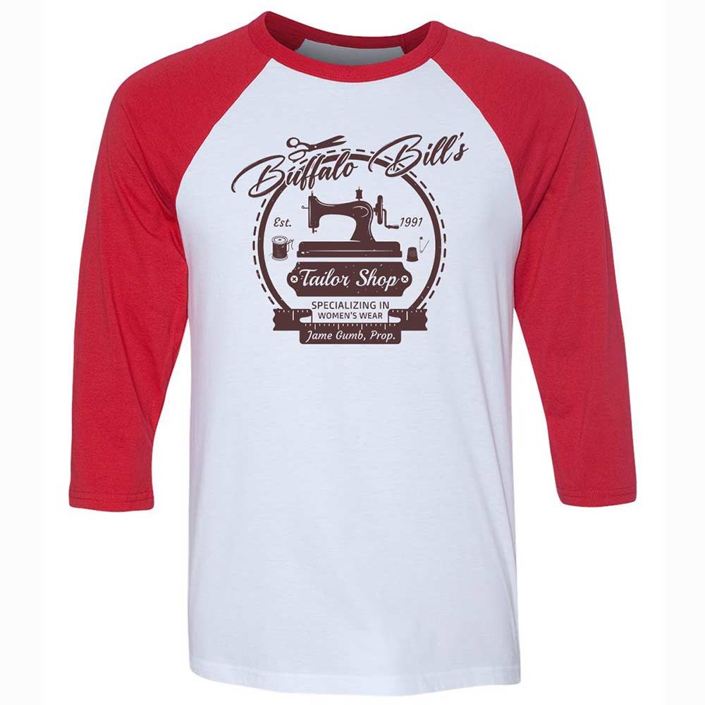Unisex 3/4 Baseball Tee - 4U6E2BG2 - White/Red - 9