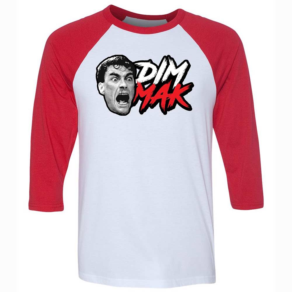 Unisex 3/4 Baseball Tee - AAPFTLS2 - White/Red - 9