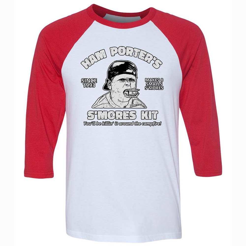 Unisex 3/4 Baseball Tee - 3MUKLEGK - White/Red - 9