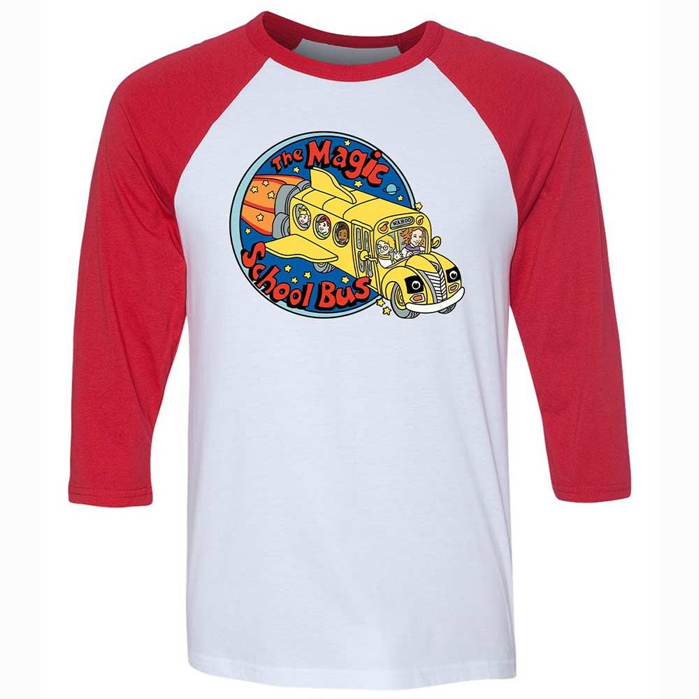 Unisex 3/4 Baseball Tee - 348BUMC6 - White/Red - 9
