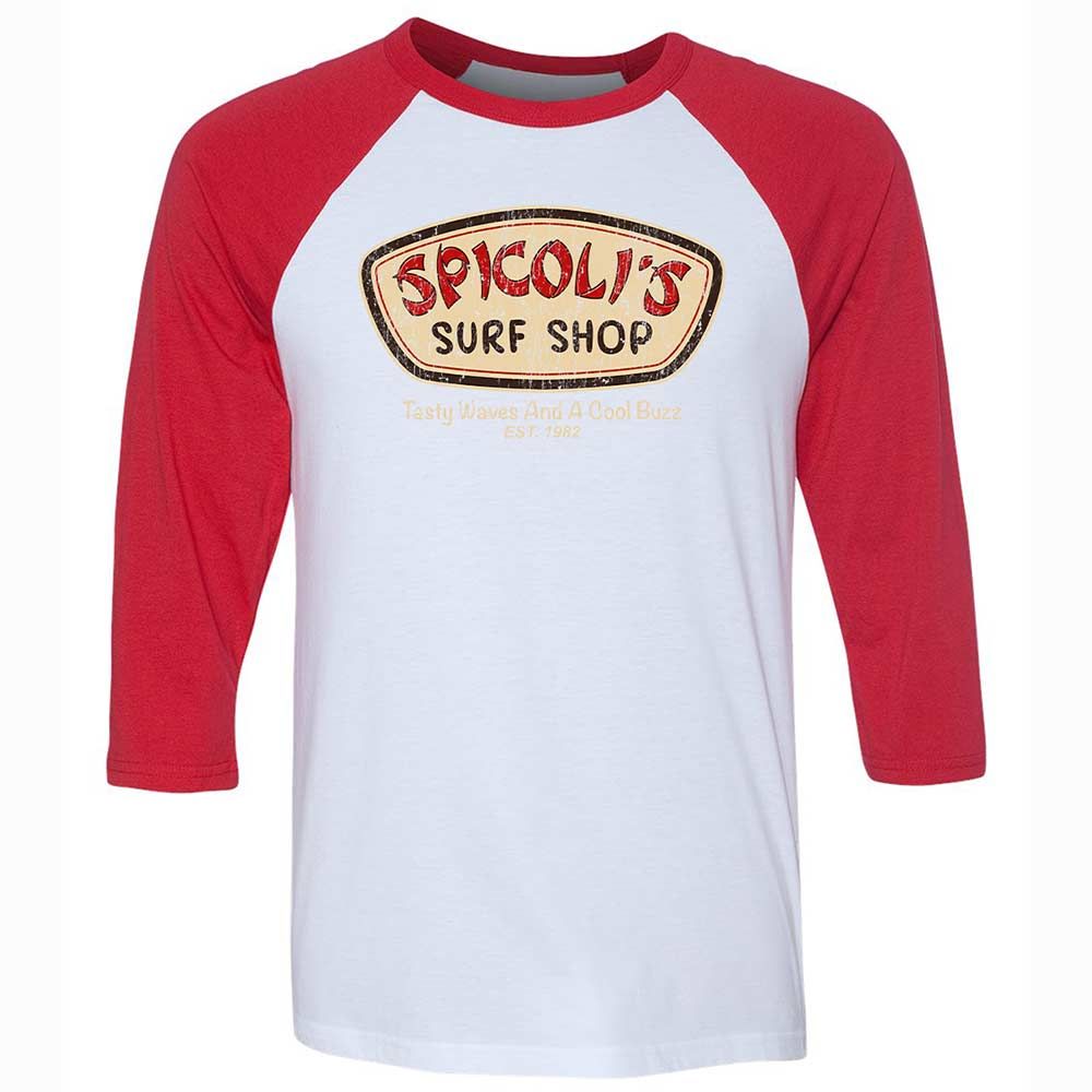 Unisex 3/4 Baseball Tee - MQ3HAT2R - White/Red - 9