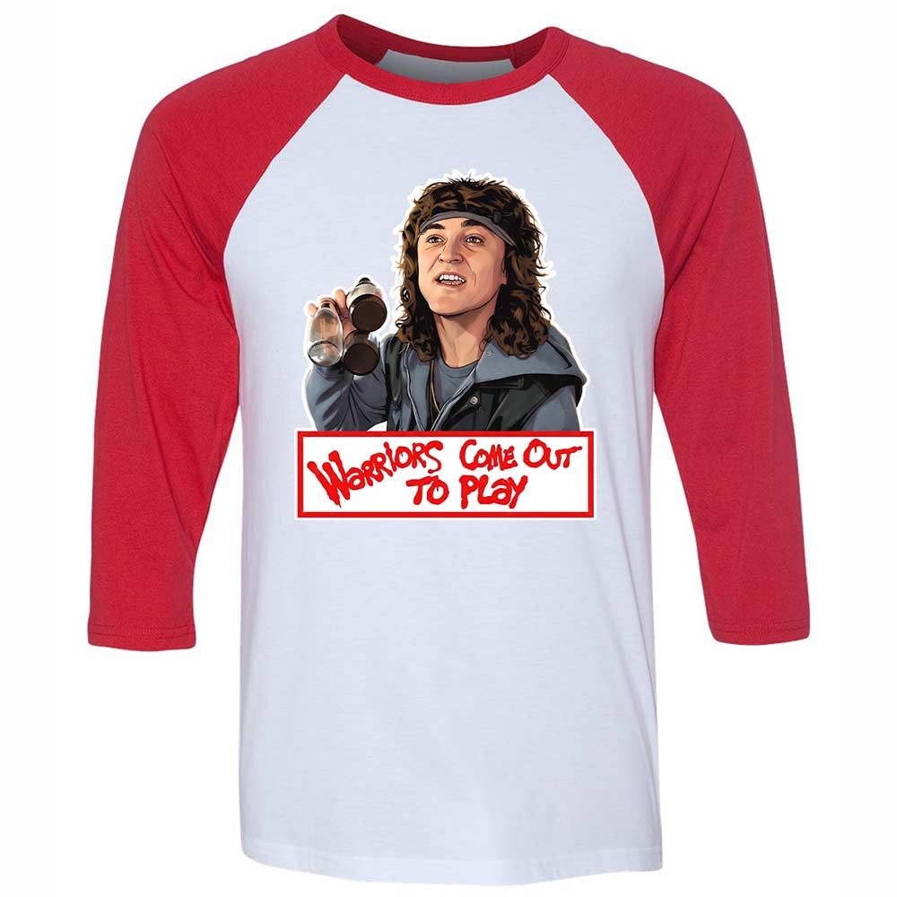 Unisex 3/4 Baseball Tee - QEYJ4AC1 - White/Red - 9