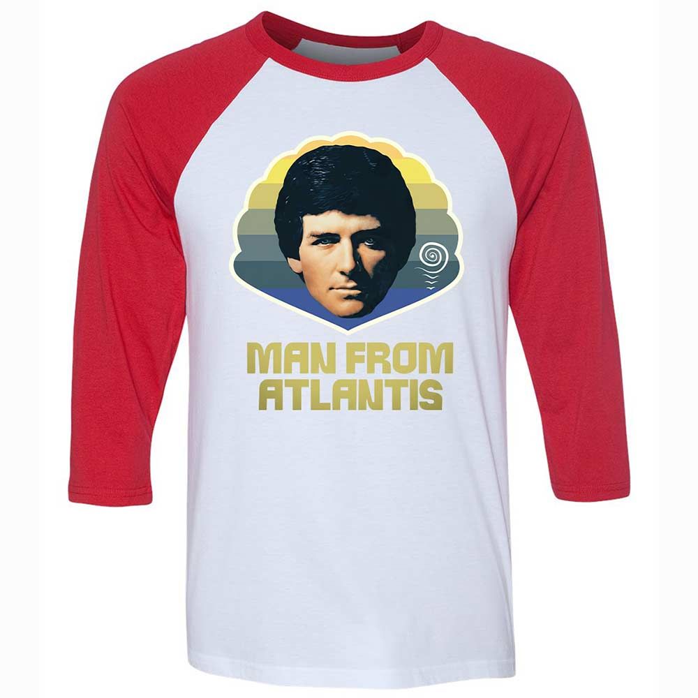 Unisex 3/4 Baseball Tee - 2853KM4T - White/Red - 9