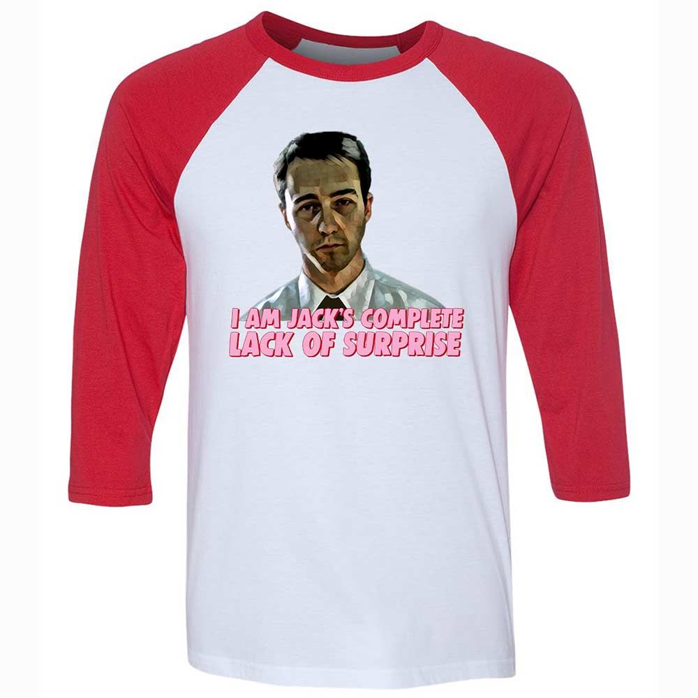 Unisex 3/4 Baseball Tee - PNSL2W2X - White/Red - 9