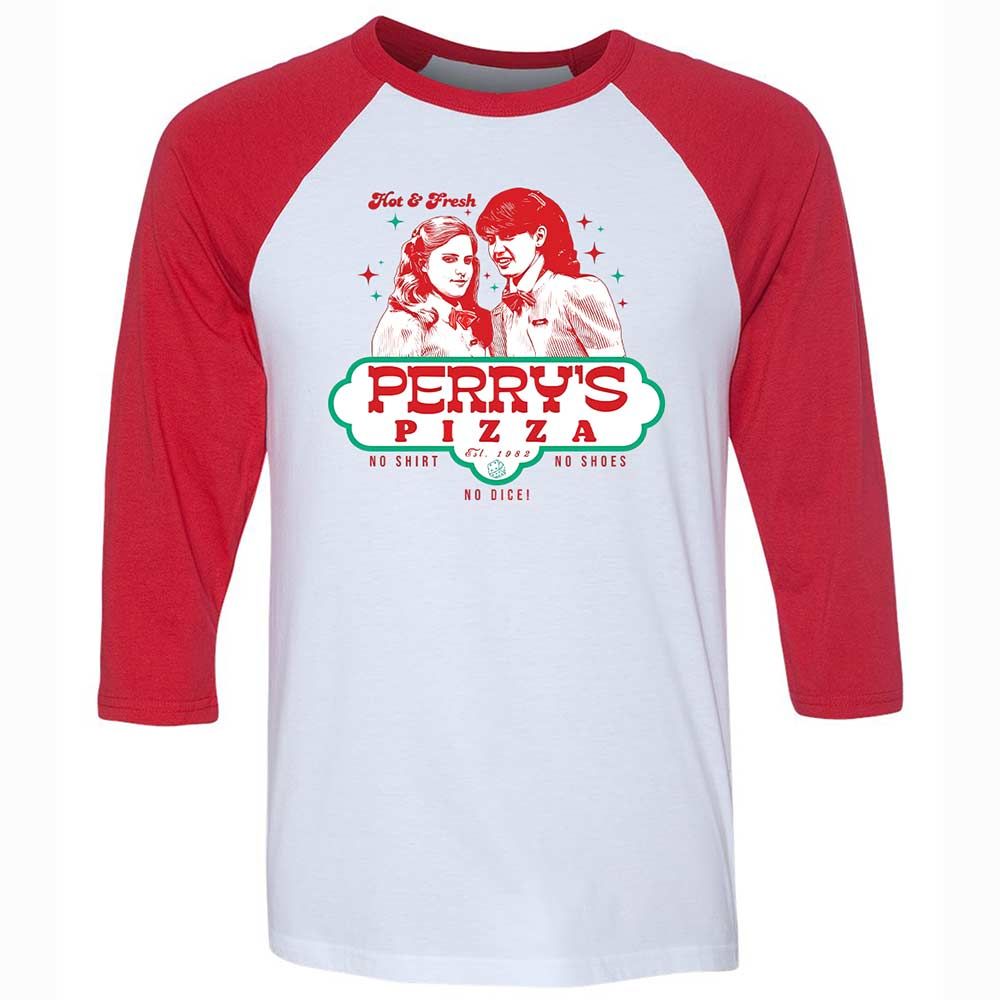 Unisex 3/4 Baseball Tee - 3JKUFFCY - White/Red - 9