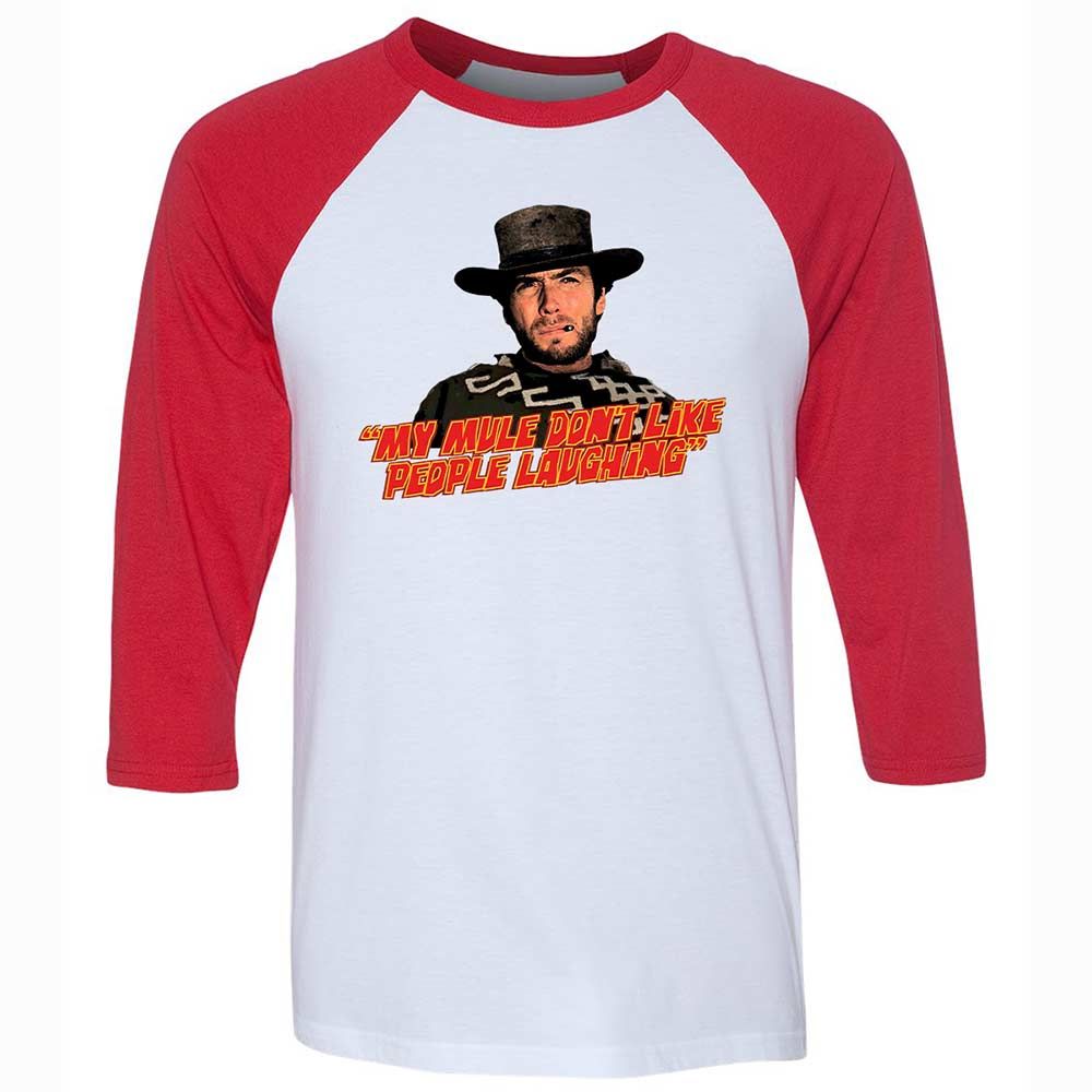 Unisex 3/4 Baseball Tee - J1MKGGG8 - White/Red - 9