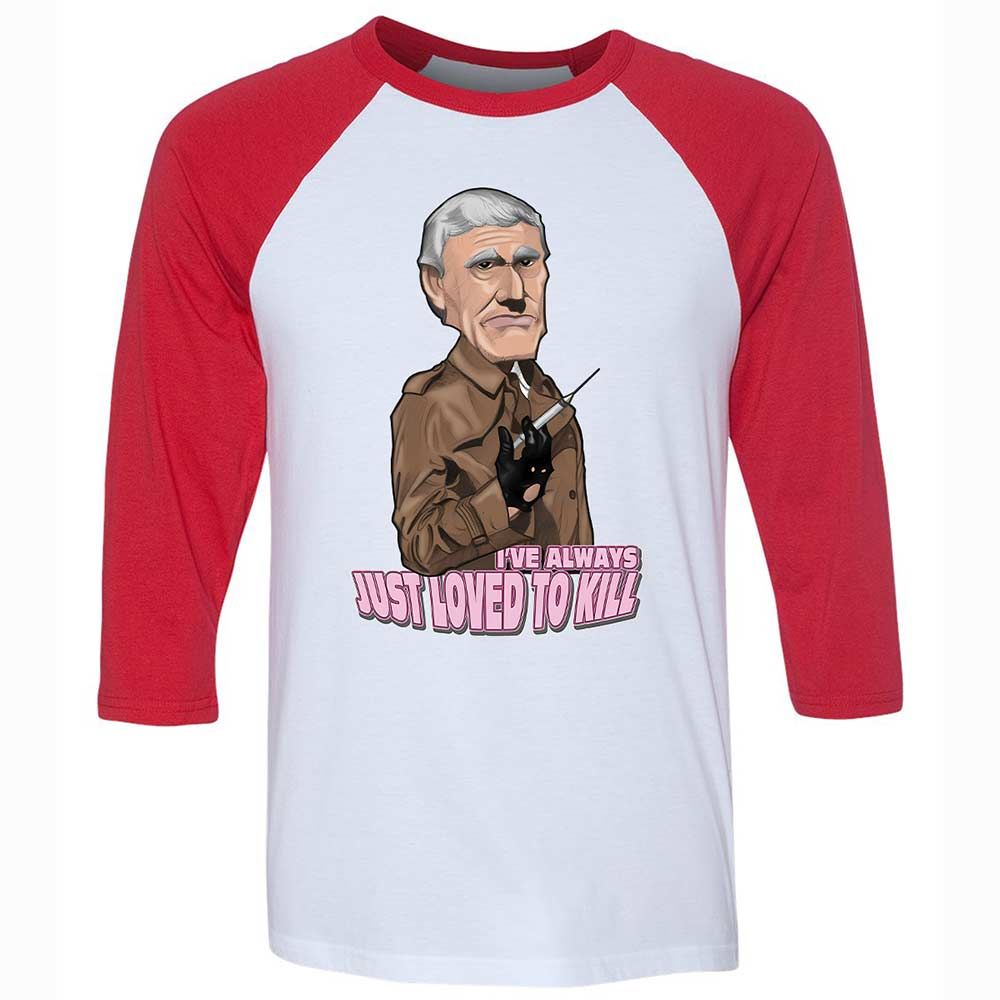 Unisex 3/4 Baseball Tee - F6BAF85E - White/Red - 9
