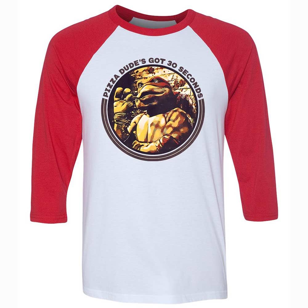 Unisex 3/4 Baseball Tee - UHP5MF2B - White/Red - 9