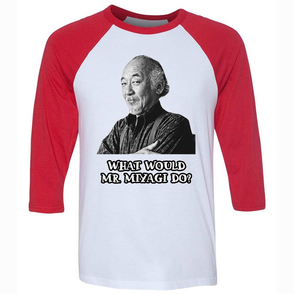 Unisex 3/4 Baseball Tee - SRHPTZS7 - White/Red - 9