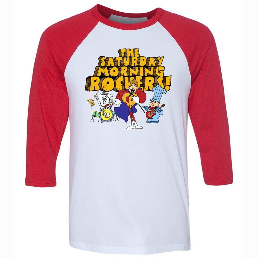 Unisex 3/4 Baseball Tee - 6GL73MYV - White/Red - 9
