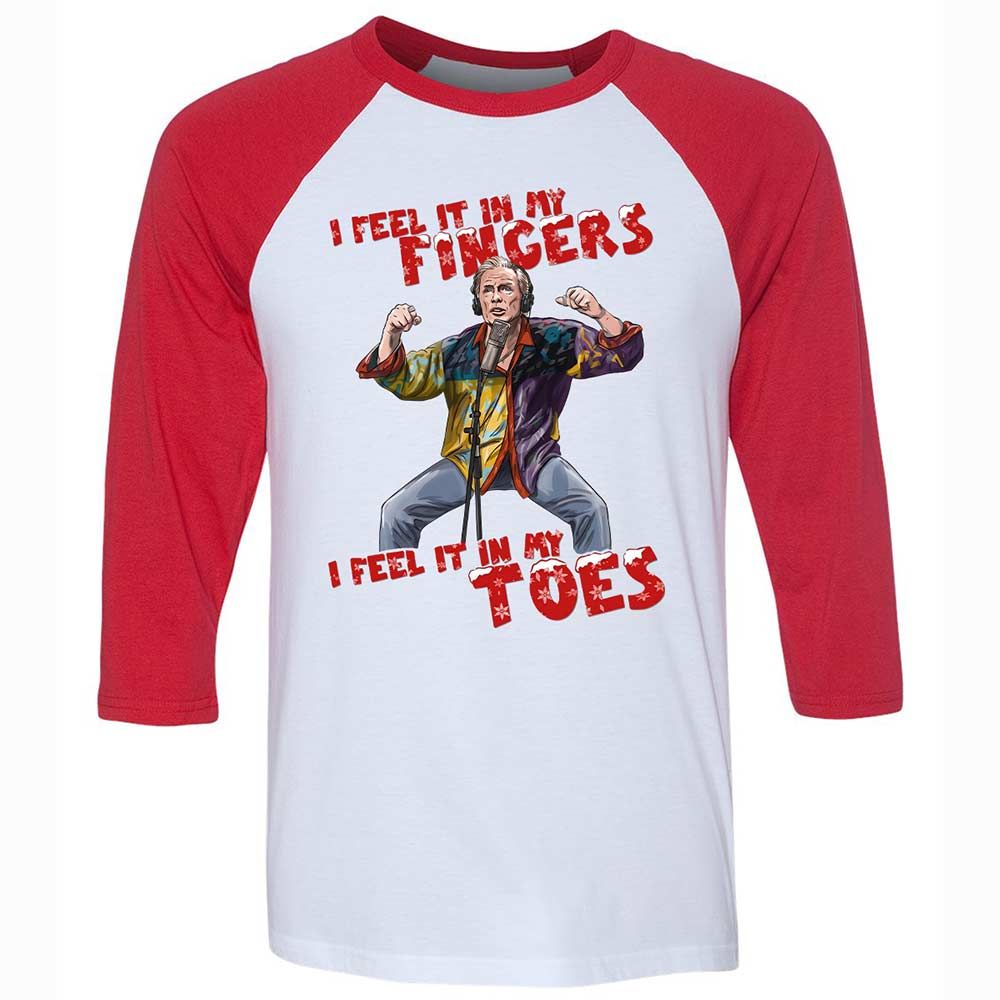 Unisex 3/4 Baseball Tee - C6JF77TH - White/Red - 9