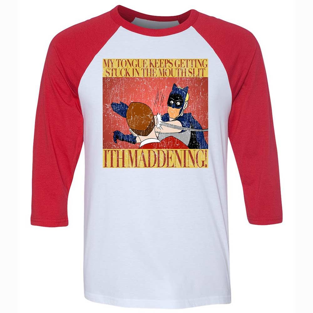 Unisex 3/4 Baseball Tee - AYEN4K66 - White/Red - 9