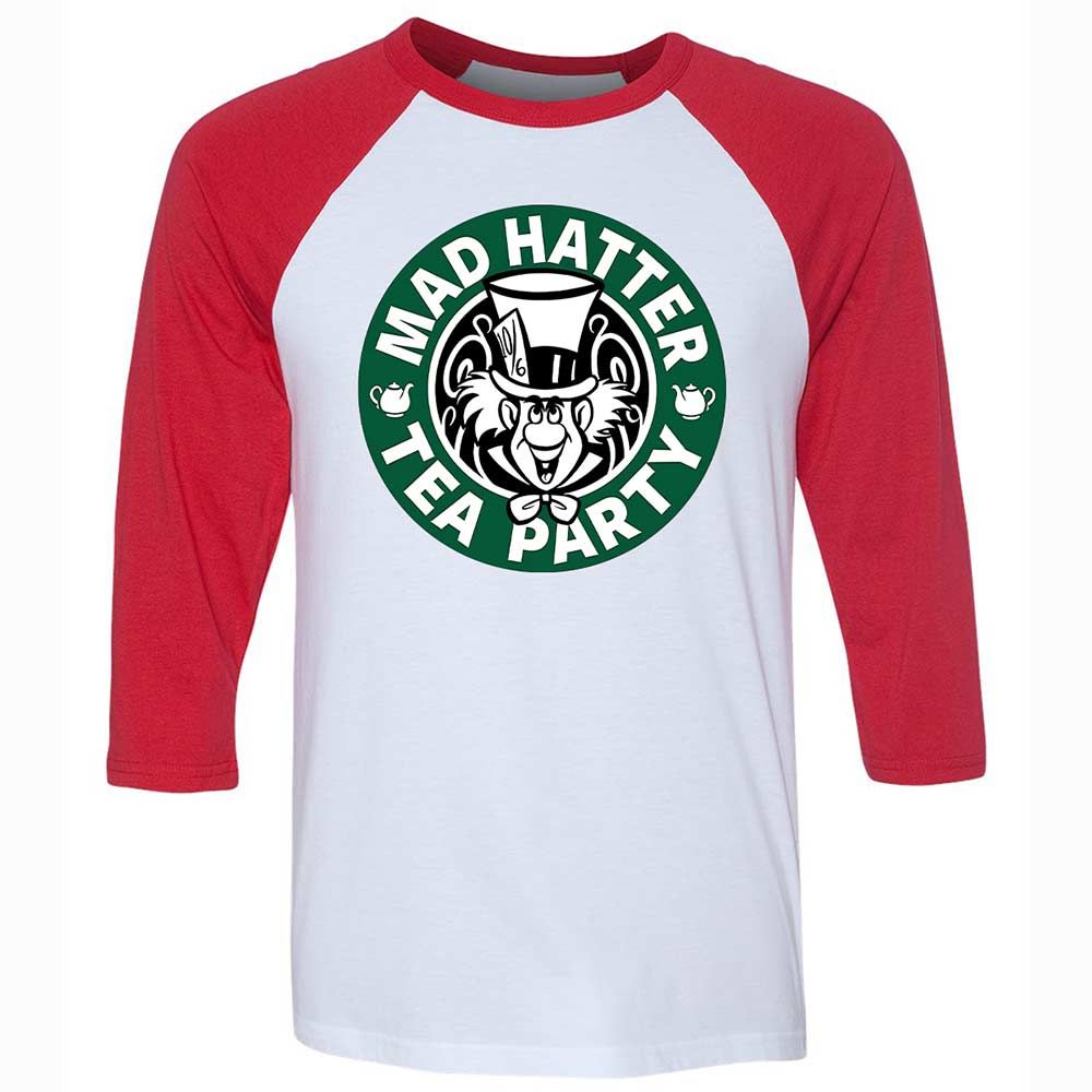 Unisex 3/4 Baseball Tee - VECAYVUY - White/Red - 9