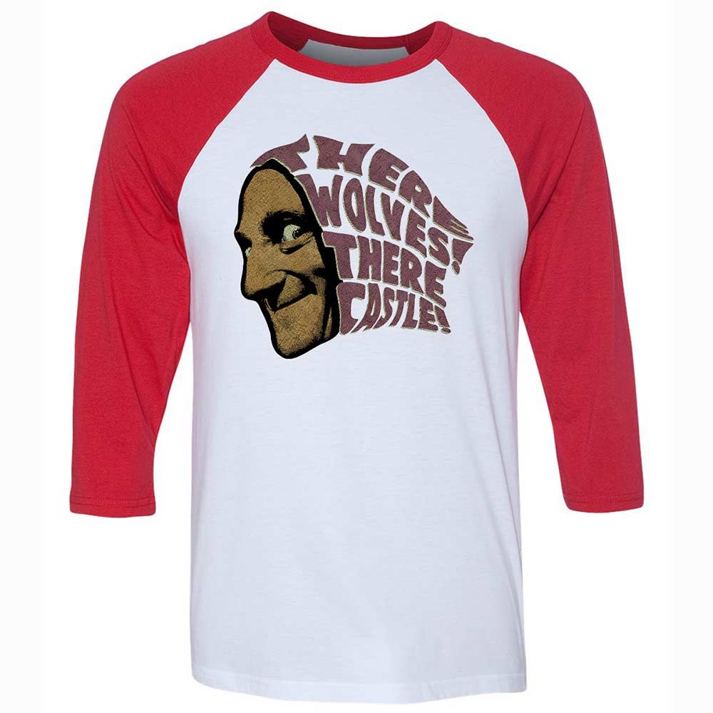 Unisex 3/4 Baseball Tee - SP9C3C55 - White/Red - 9