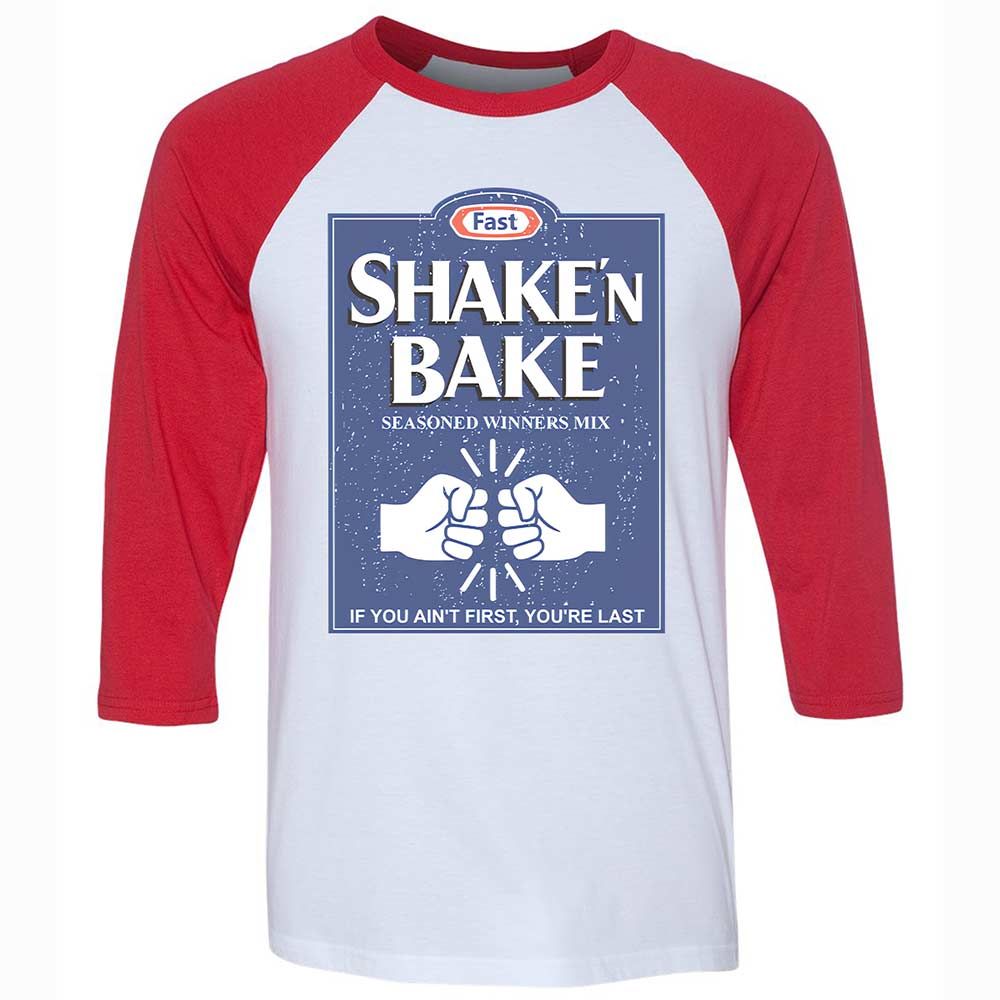 Unisex 3/4 Baseball Tee - AYGZNPYP - White/Red - 9