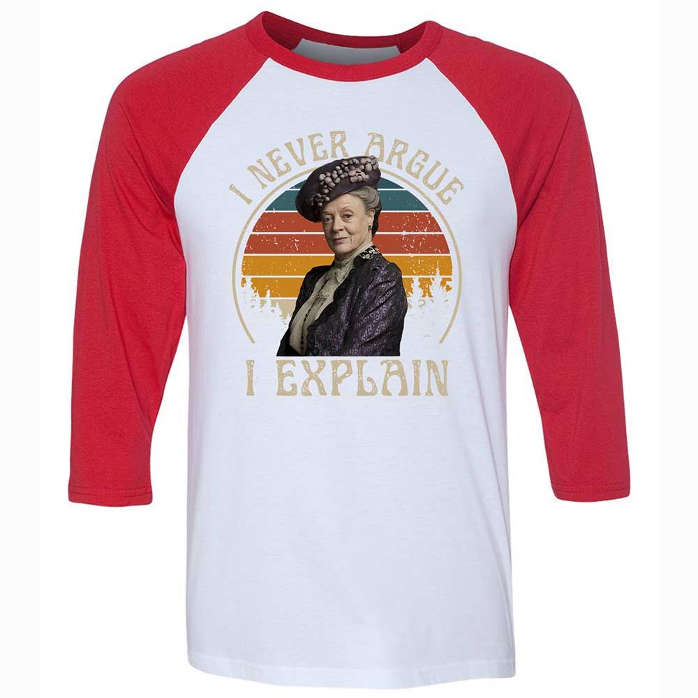 Unisex 3/4 Baseball Tee - 8Y1RLKGD - White/Red - 9