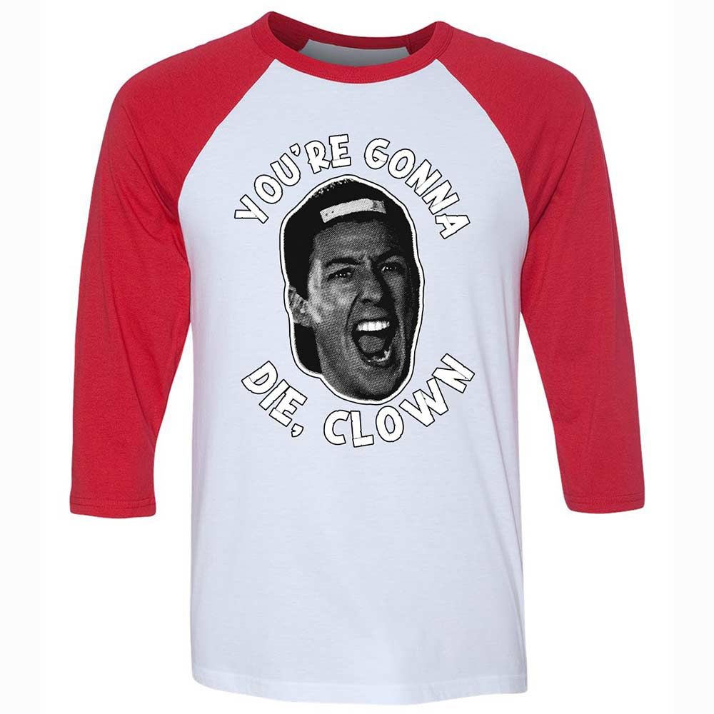 Unisex 3/4 Baseball Tee - SM6CQ2FW - White/Red - 9