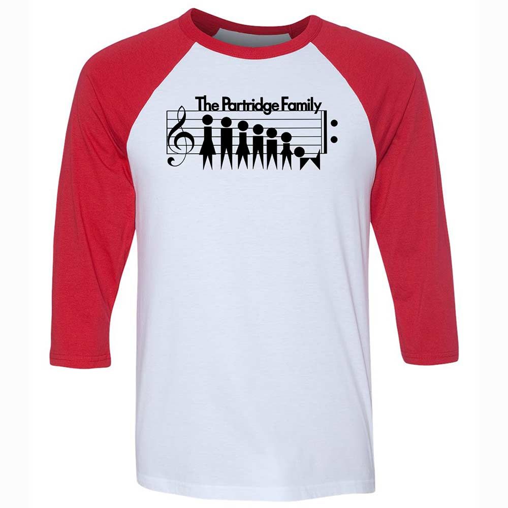 Unisex 3/4 Baseball Tee - CFW8XB2C - White/Red - 9