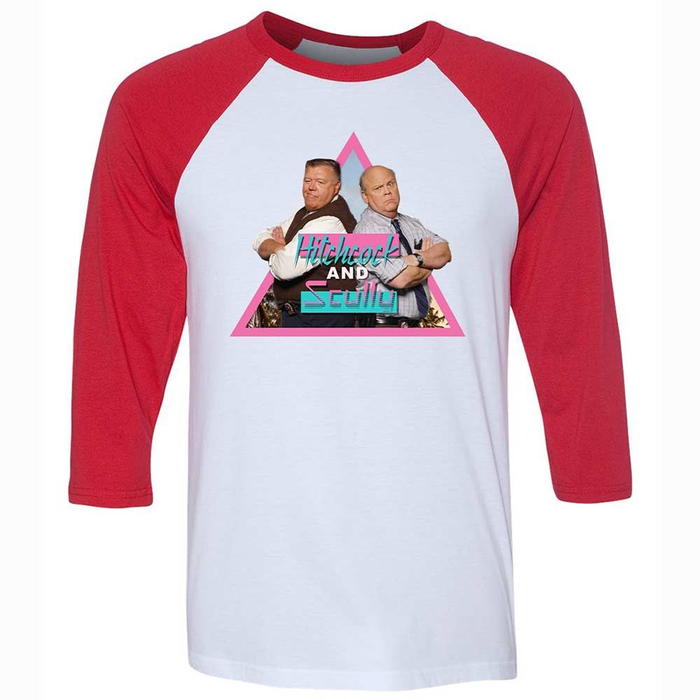 Unisex 3/4 Baseball Tee - CWWL6J8C - White/Red - 9