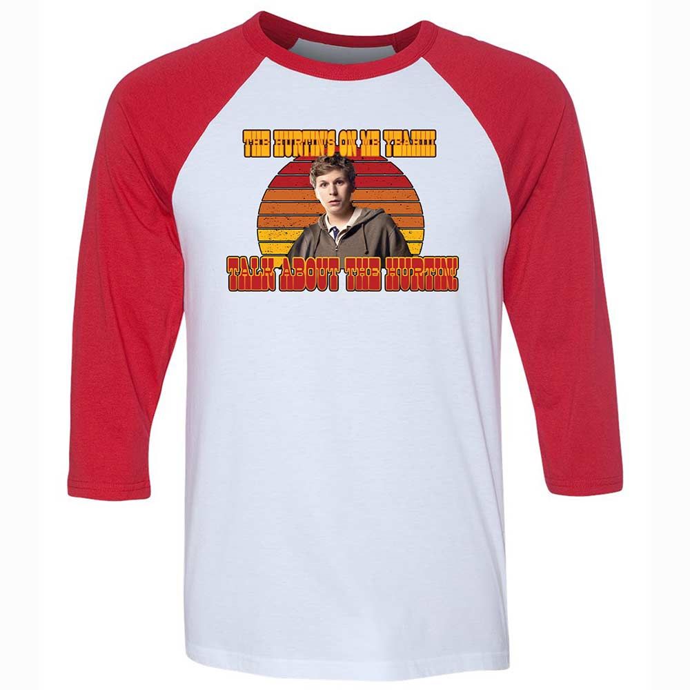 Unisex 3/4 Baseball Tee - FV1CW5LG - White/Red - 9