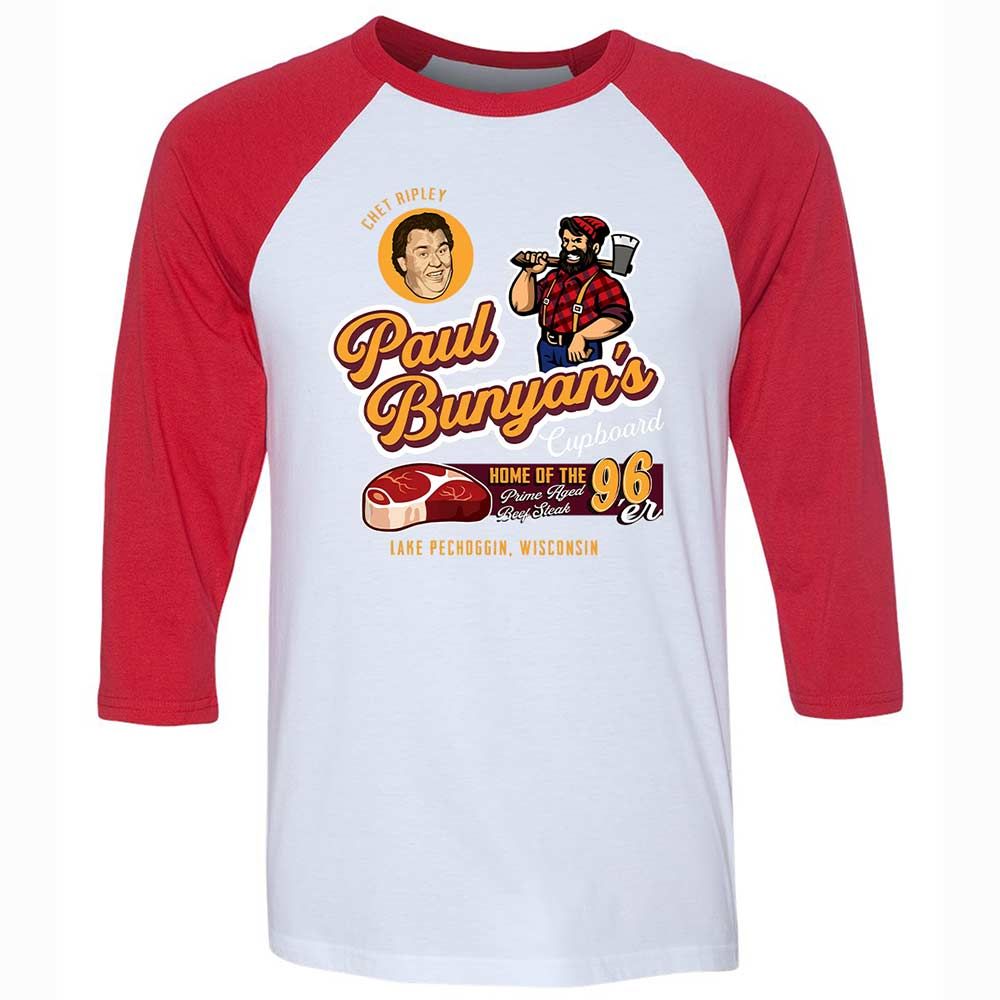 Unisex 3/4 Baseball Tee - AYGLA6T4 - White/Red - 9