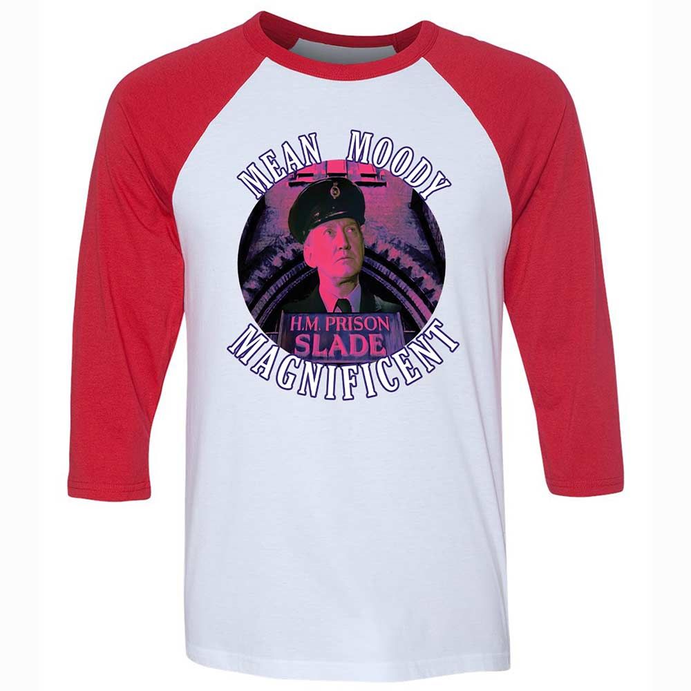 Unisex 3/4 Baseball Tee - R4BRZY4R - White/Red - 9