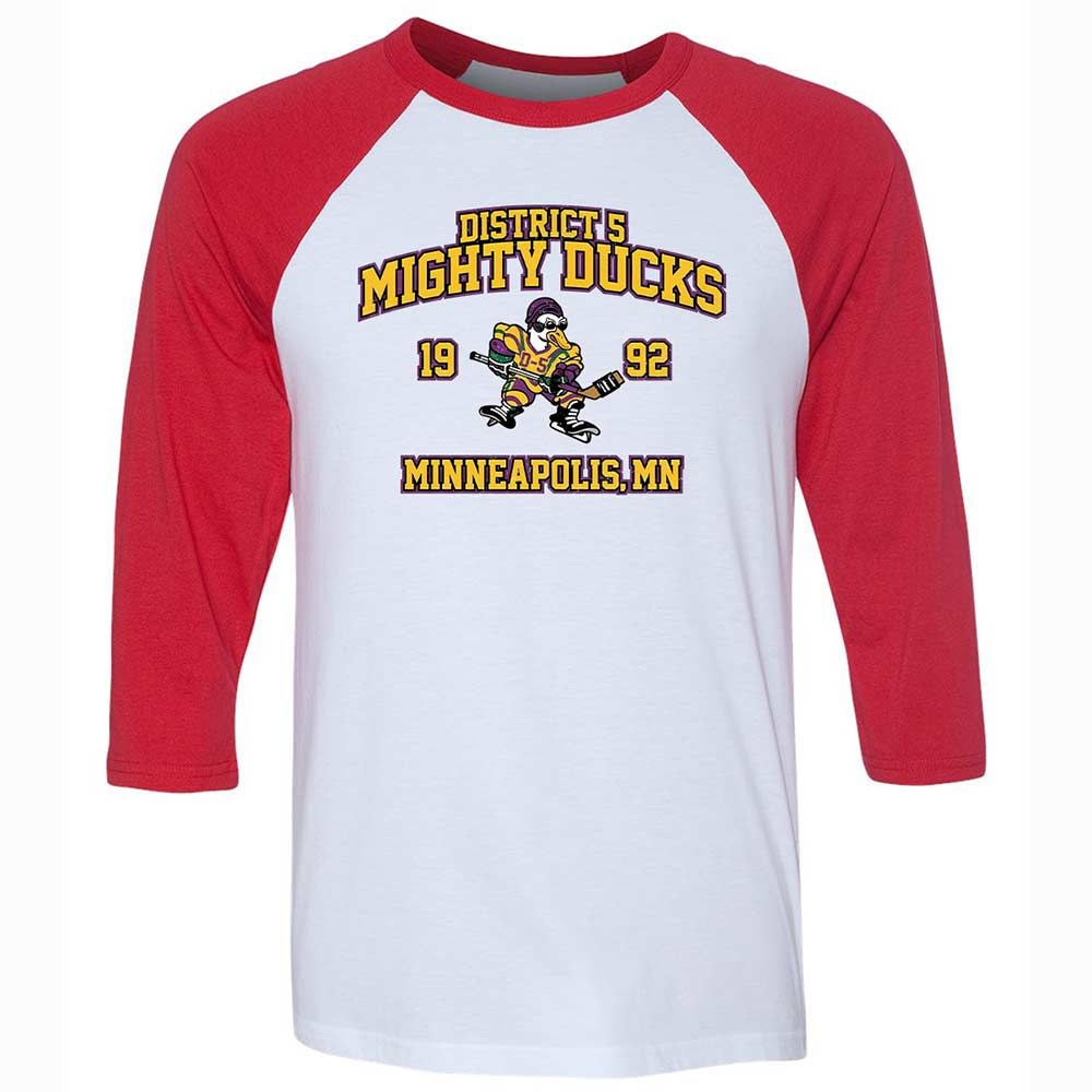 District 5 Ducks - White/Red - 9