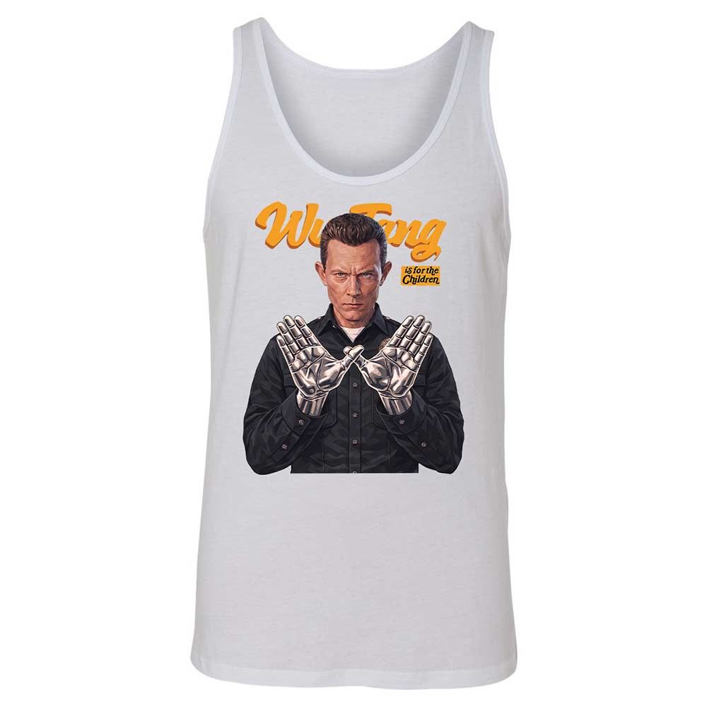 Unisex Jersey Tank - Black - White - 9