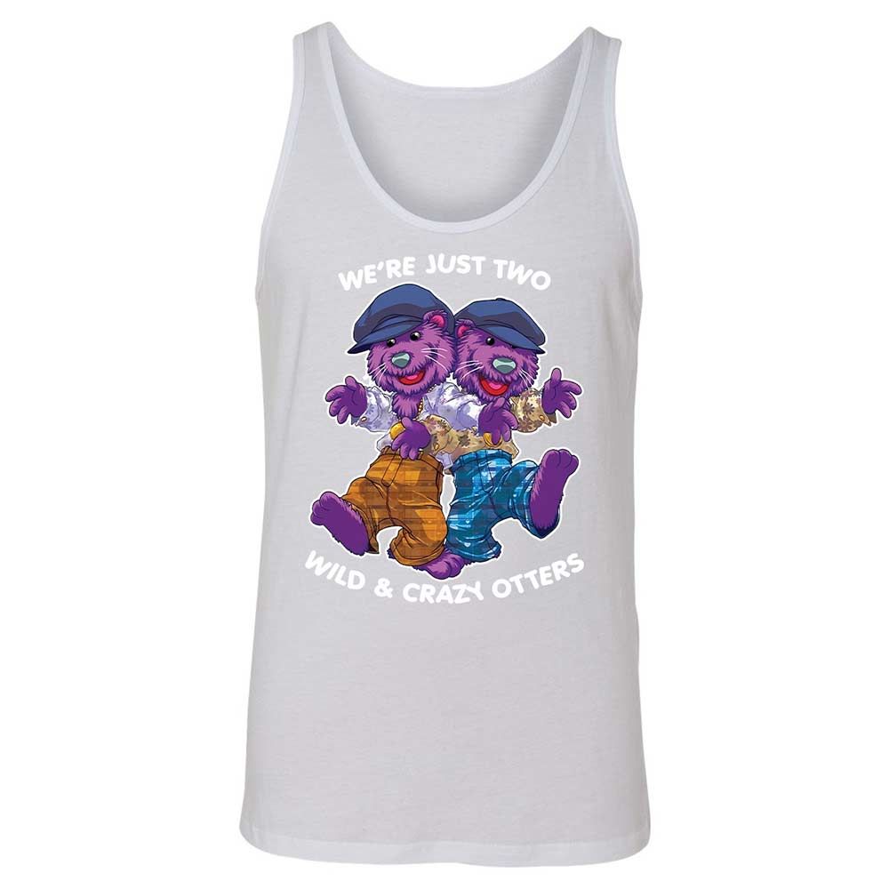 Two wild & crazy otters - White - 9